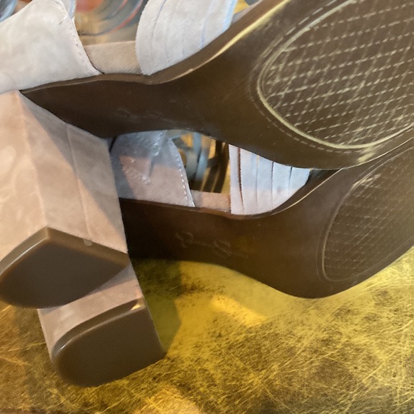 Jessica Simpson JS-Reilynn taupe suede heeled sandals - Picture 5 of 5